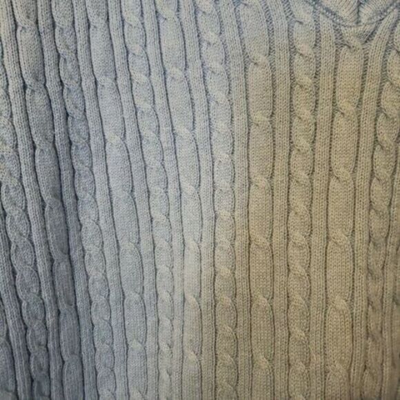 Van Heusen Womens Sz XXL Blue  Solid Long Sleeve Knitted Sweater - Picture 7 of 8